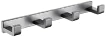 TAOLE Gray Double Towel Bar Bathroom Hardware Kit with 6 Hooks