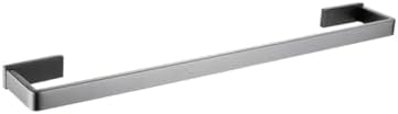 TAOLE Matt Black 6 Hooks Towel Bar Bathroom Hardware Kit