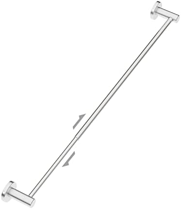 Adjustable Single Towel Bar 236-42 Inch Brush Nickel Finish