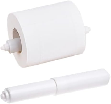 Adjustable Toilet Paper Holder Rollers 2 Pcs Plastic Spring Loaded Replacement Spindle