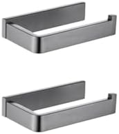 Matt Black Bathroom Hardware Kit 6 Hooks 2 Paper Holders