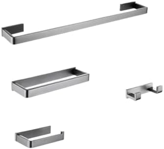 TAOLE Matt Black Bathroom Hardware Set 4 pcs