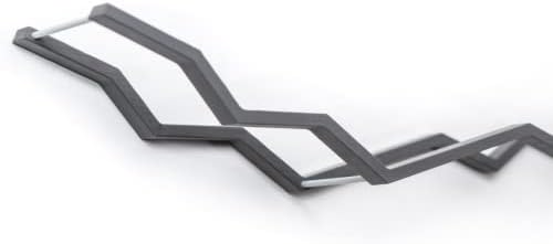 EWART WOODS Grey Toilet Paper Holder with Zigzag Design