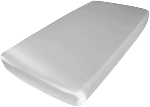 Mulberry Park Fitted Silk Crib Sheet - 19 Momme Pure Silk for Baby