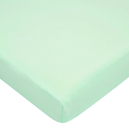American Baby Company 100 Natural Cotton Mini Crib Sheet 38 x 24 Mint