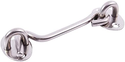 DEIHGE 1set Stainless Steel Gate Latch Silent Holder