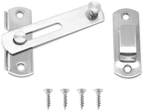 Seimneire Sliding Barn Door Lock with 180 Degree Rotation