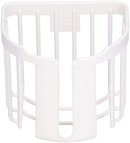 Lufodon NoPunch Toilet Shelf - Spacious Wall Mount Holder White