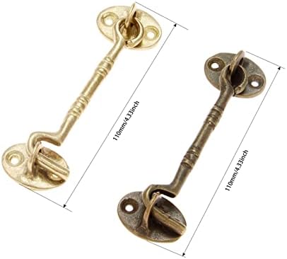 SHAUNI Slide Latch with Antique Bronze Wind Brace 1