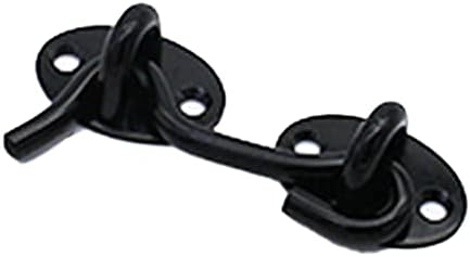 DEIHGE Hook and Eye Gate Latch in Black