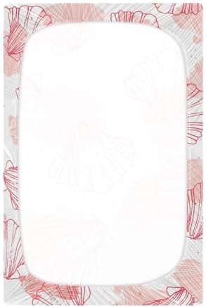 Kigai Coral Seashell Crib Sheets 28x52x9 Inches