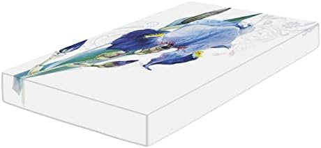 XISUNYA Decorative Crib Sheet Set Navy Blue Teal 28x52x8