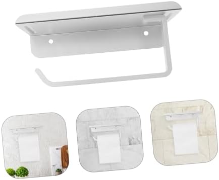 NUOBESTY Wall Mounted Toilet Paper Holder with Shelf 1