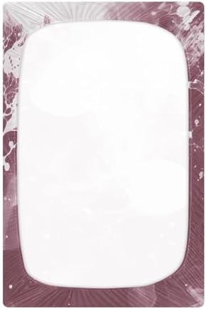 FASHONFASCIN Crib Sheets Soft Fitted Bassinet Sheets with Ink Design