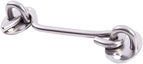 DEIHGE 1set Stainless Steel Gate Latch Silent Holder