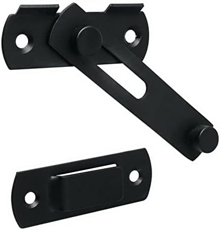 LCARY Door Bolts Matte Black Stainless Steel Gate Latch Lock Hardware
