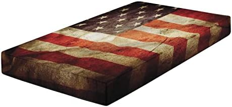 XISUNYA Decorative Crib Sheet Set American Flag Microfiber