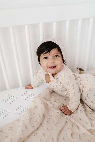 Elys Co Crib Sheet Set 2 Pack Grey Sage Diamond