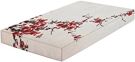 XISUNYA Cherry Blossom Crib Sheet Set