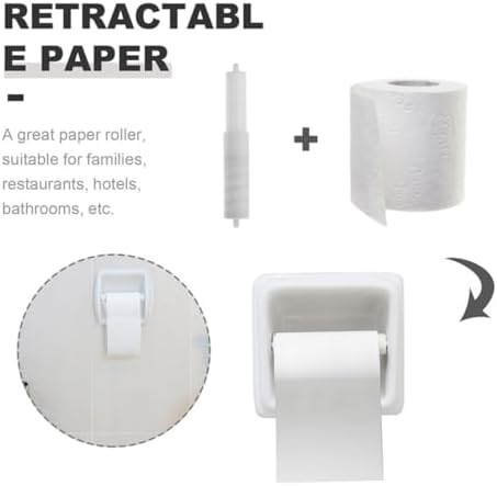 DECHOUS Adjustable Toilet Paper Holder Rod
