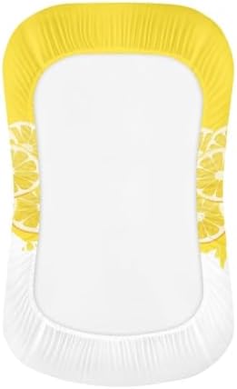 Premium Soft Cartoon Lemon Crib Sheet for Boys or Girls