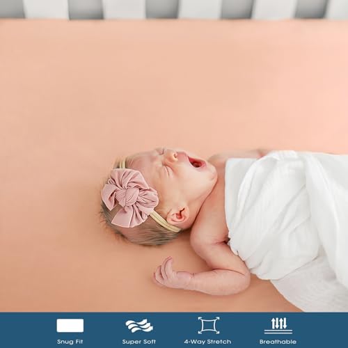 GRSSDER Stretch Ultra Soft Crib Sheets Set 2 Pack 1