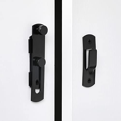 4 Pack Stainless Steel Barn Door Latches with 4 Screws
