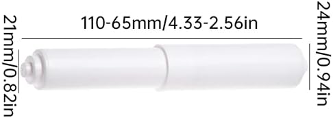 Adjustable Toilet Paper Holder Rollers 2 Pcs Plastic Spring Loaded Replacement 1