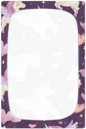 Gbjiemia Unicorn Pony Crib Sheets for Boys Girls 1