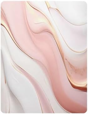 Wassud Rose Gold Marble Crib Sheets Pack and Play Fitted 27x39 Inch