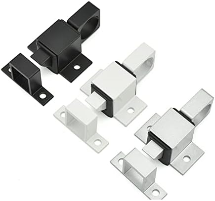 SHAUNI Spring Door Bolt Latch Lock 1Pcs Black
