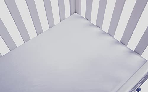 Tcmyyund Satin Crib Sheet Set 2 Pack Ultra Soft Silk Grey Pink