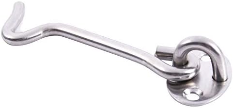 DEIHGE 1set Stainless Steel Gate Latch Silent Holder