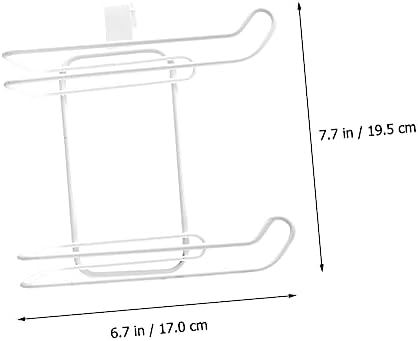 HOMSFOU 2-Roll Toilet Paper Holder for Door Cabinet