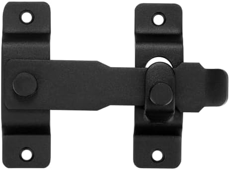 Wocoe 3-Pack Barn Door Latch - Matte Black Stainless Steel
