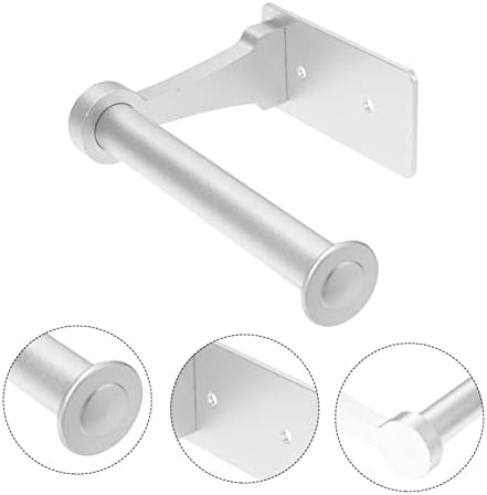 Tofficu Toilet Paper Wall Holder Sleek Aluminum Rack