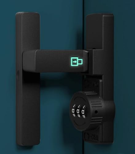 90 Degree Barn Door Lock Latch Keyless Combination Heavy-Duty