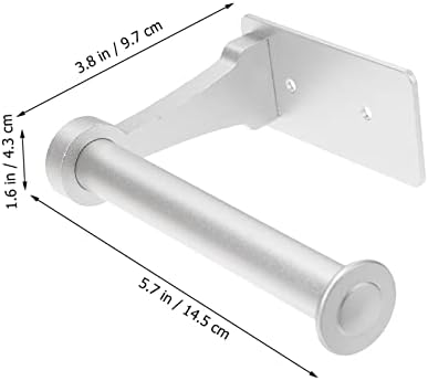 Tofficu Toilet Paper Wall Holder Sleek Aluminum Rack