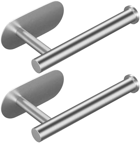 CasaCulina Toilet Paper Holder 2Pack Brushed Nickel 1