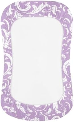 Daulesho Damask Floral Baby Crib Sheet