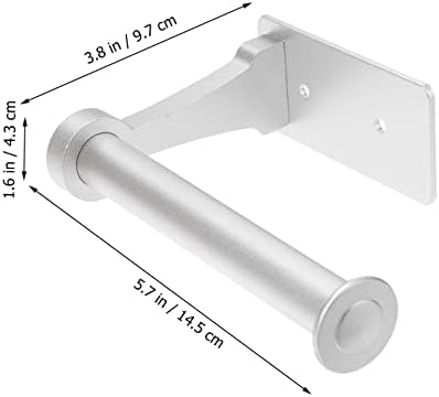 KALLORY Wall Mounted Toilet Paper Holder with Storage