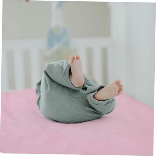 MERRYHAPY Crib Mattress Cover Microfiber Sheet Pink Comfortable Washable