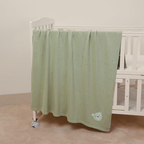 Mimixiong Soft Organic Cotton Swaddling Blanket 40x30 Inch