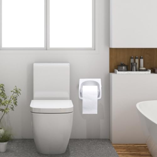Adjustable Toilet Paper Holder Rollers 2 Pcs Plastic Spring Loaded Replacement 1
