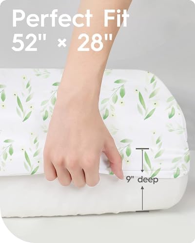 TOTBASIC Crib Sheets 2 Pack Ultra Soft Breathable
