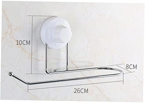 Tofficu Wall Mounted Toilet Paper Holder with Suction Cup