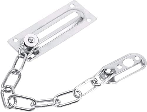 DEIHGE Door Safety Chain Lock Chrome Bolt