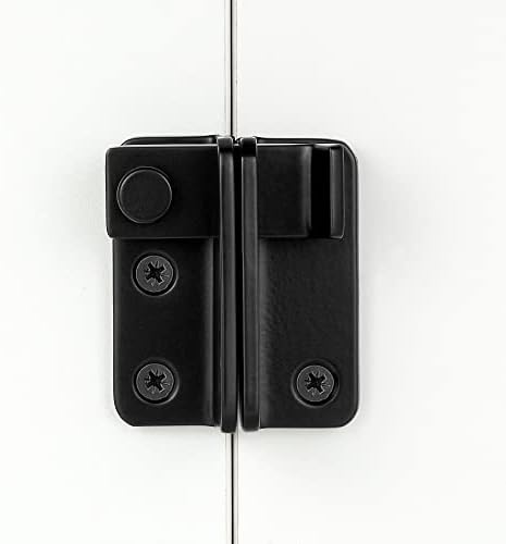 INIRET 2 Packs Flip Latches Black Stainless Steel Heavy Duty Barn Gate Lock