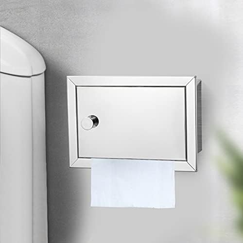 Stainless Steel Wall Toilet Paper Holder with Curved Rod