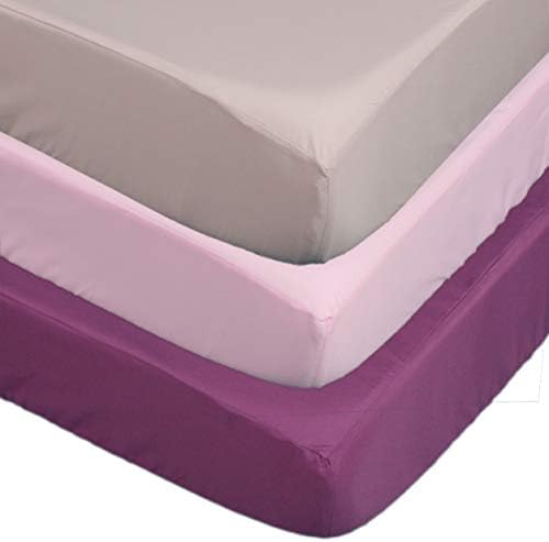 Belsden 3 Pack Waterproof Crib Sheets Set